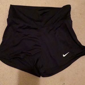 High waisted Nike running shorts